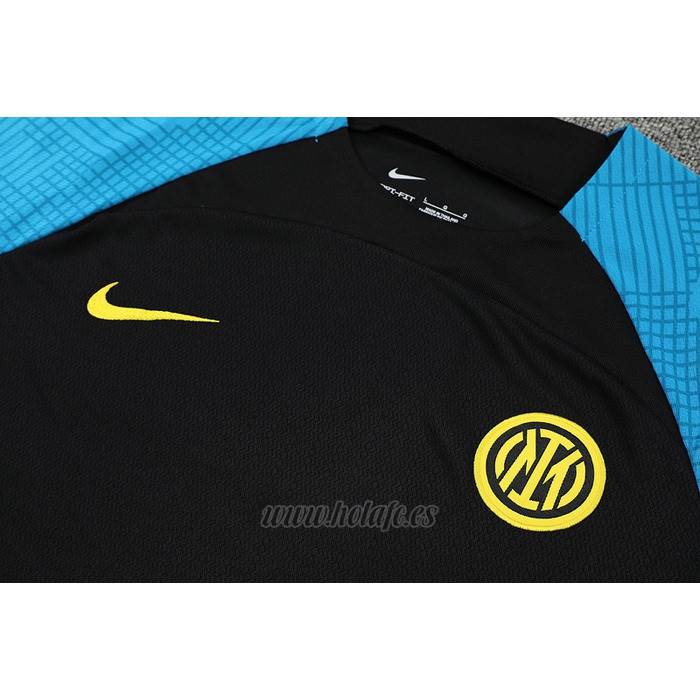 Chandal del Inter Milan Manga Corta 2022-2023 Negro - Pantalon Corto